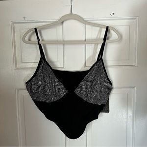 COPY - PLUS SIZE rhinestone asymmetrical cami top